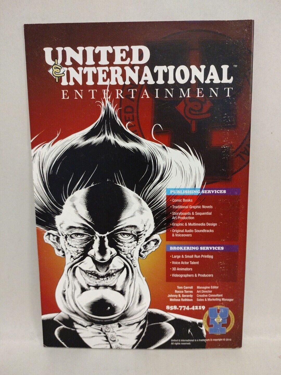 United & International Presents #1 (2010) Preview Comic Outlaw Signed Tim Vigil