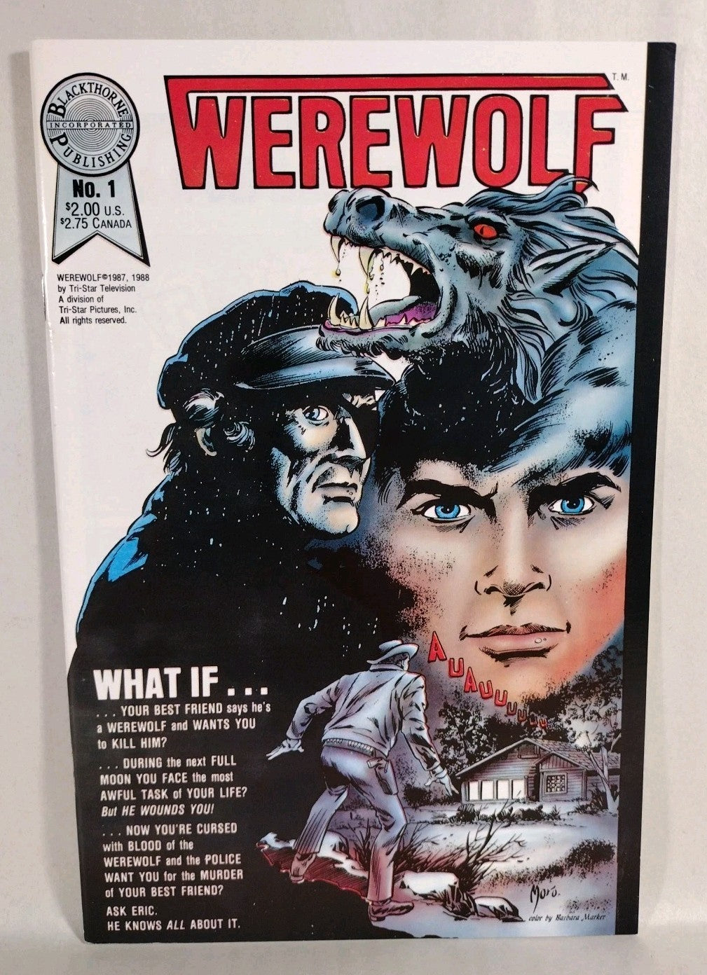 WEREWOLF #1 (1988) BLACKTHORNE COMIC ERIC CORD TV ADAPTATION VF