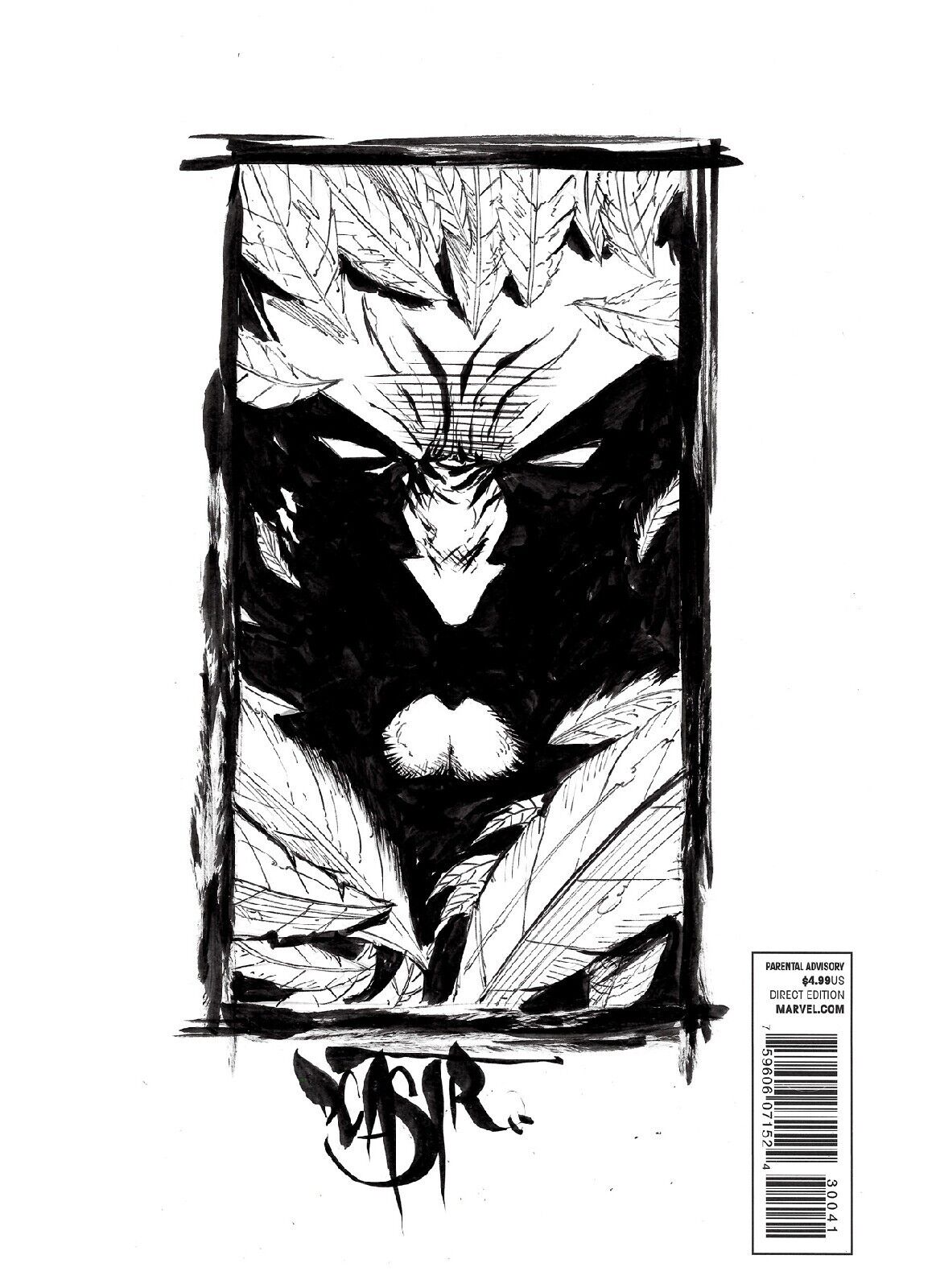 Wolverine 300 (2012) Marvel Blank Sketch Variant Comic w Original Dave Castr Art