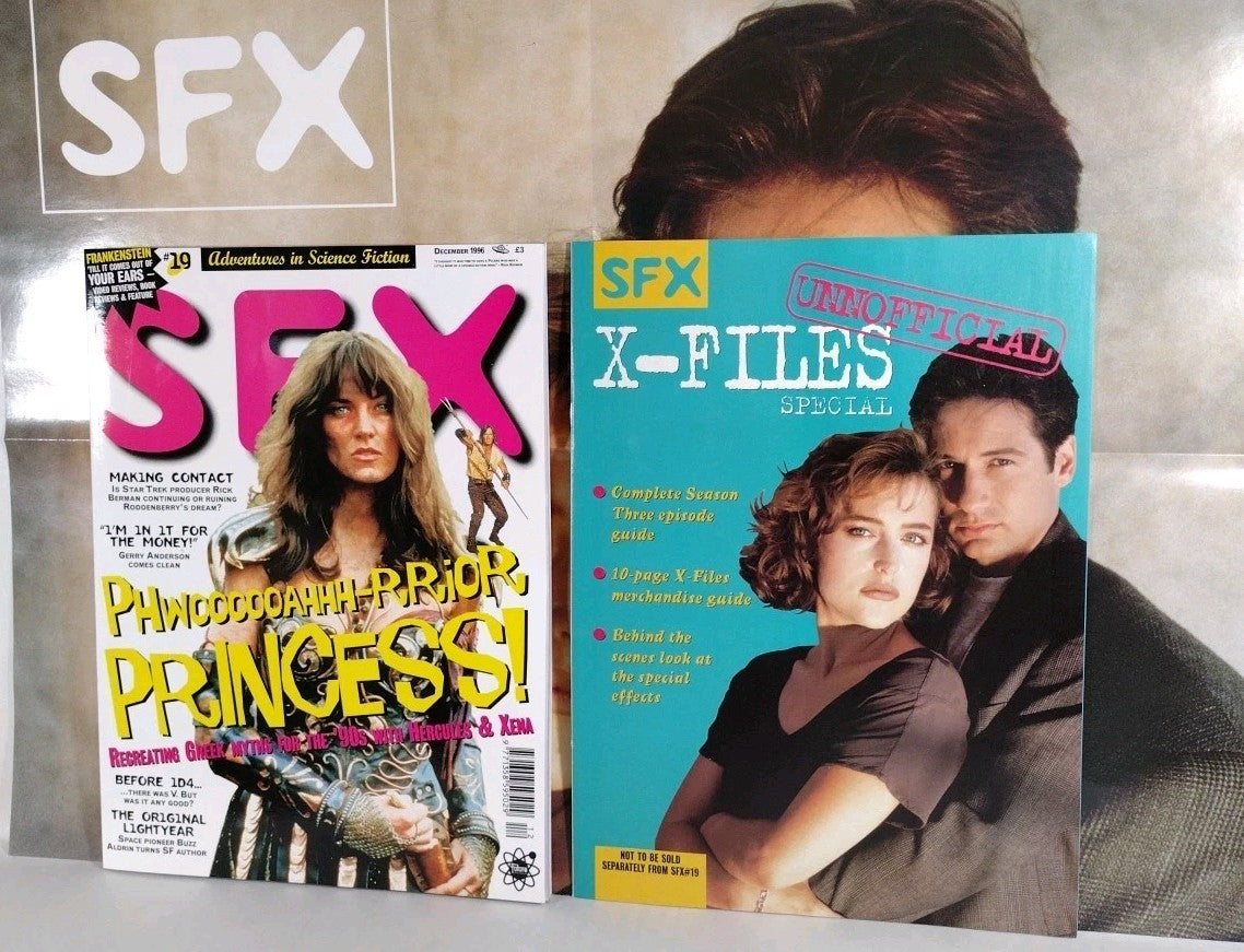 SFX #19 (1996) Movie TV Magazine W Supplement And Insert X-Files Poster Spawn