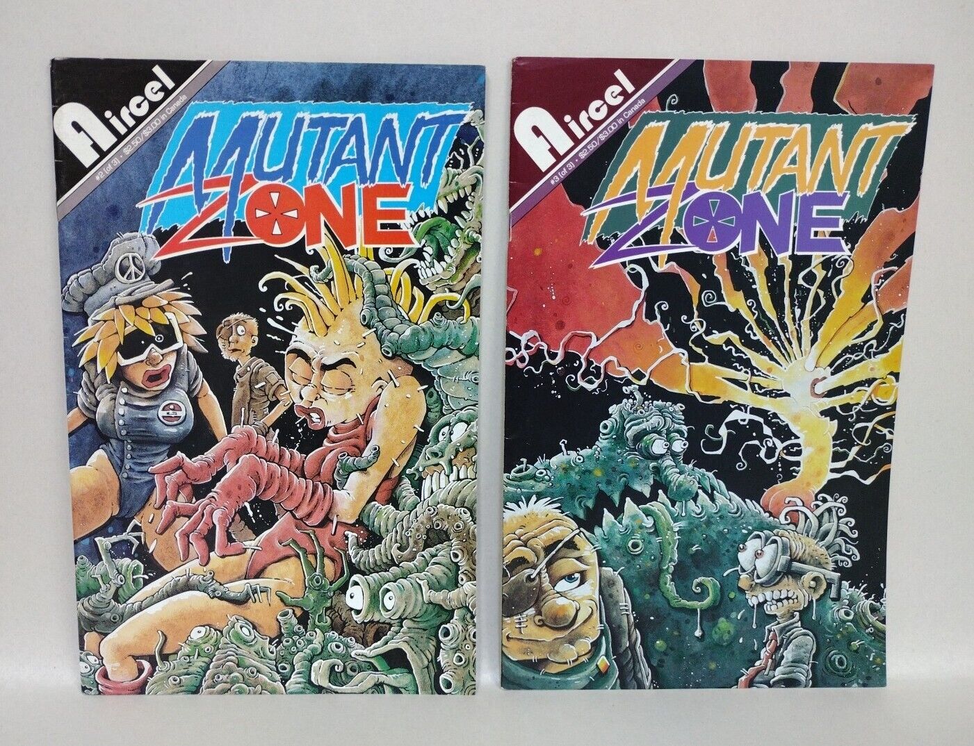 Mutant Zone (1991) Aircel Comic Lot Set #2 3 Of 3 Dave Cooper Horror