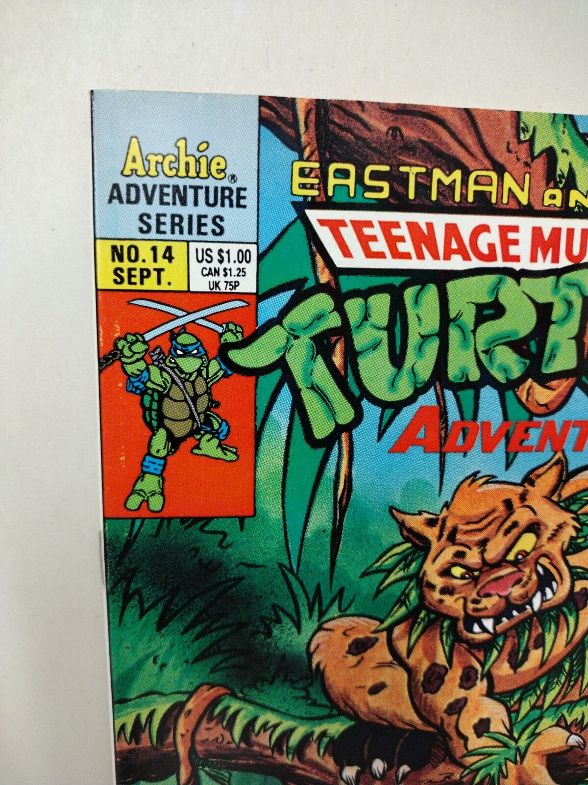 Teenage Mutant Ninja Turtles Adventures #14 (1990) Archie Comic 1st Jagwar NM