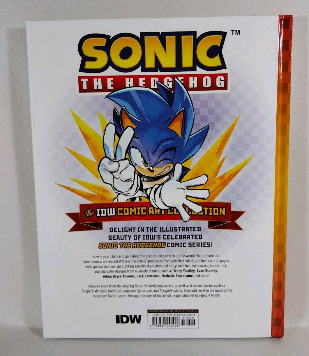 Sonic The Hedgehog IDW Comic Art Collection (2025) Hardcover New