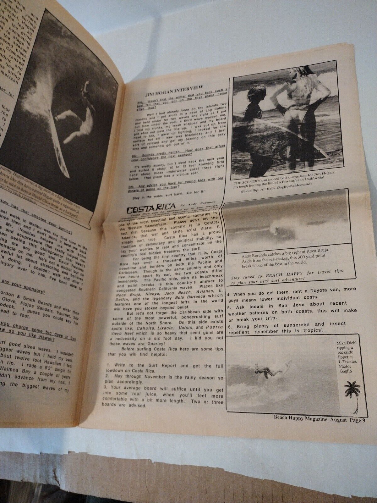 Beach Happy Magazine (1988) So Cal Surf Lifestyle Newspaper Jim Hogan Interview