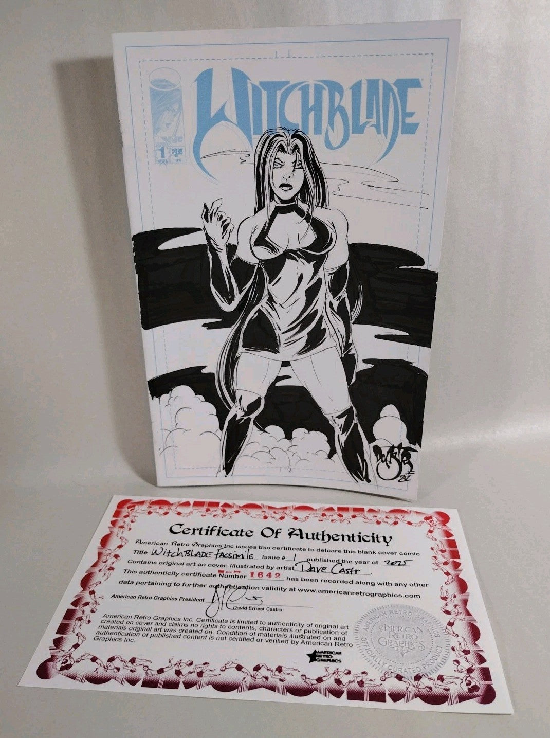 Witchblade Facsimile #1 Image Comic 2025 Sketch Cover Var W Original DCastr Art