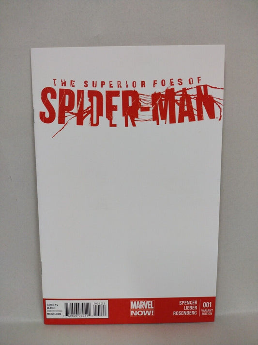 Superior Foes Of Spider-Man #1 (2013) Marvel Comic Blank Sketch Variant NM
