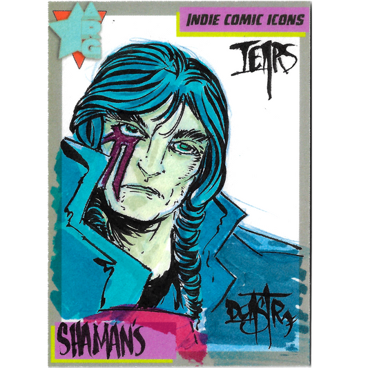 Indie Comic Icons Sketch Card w Original Joshua Brand Art DCastr ARG Sealed