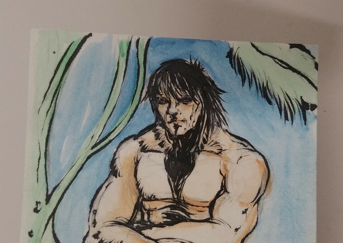 Tarzan 100th Anniversary 2012 Cryptozoic Sketch Card by Dave Castr Artist Proof