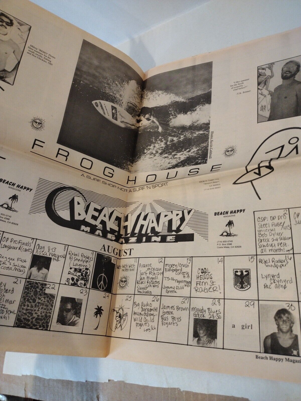 Beach Happy Magazine (1988) So Cal Surf Lifestyle Newspaper Jim Hogan Interview