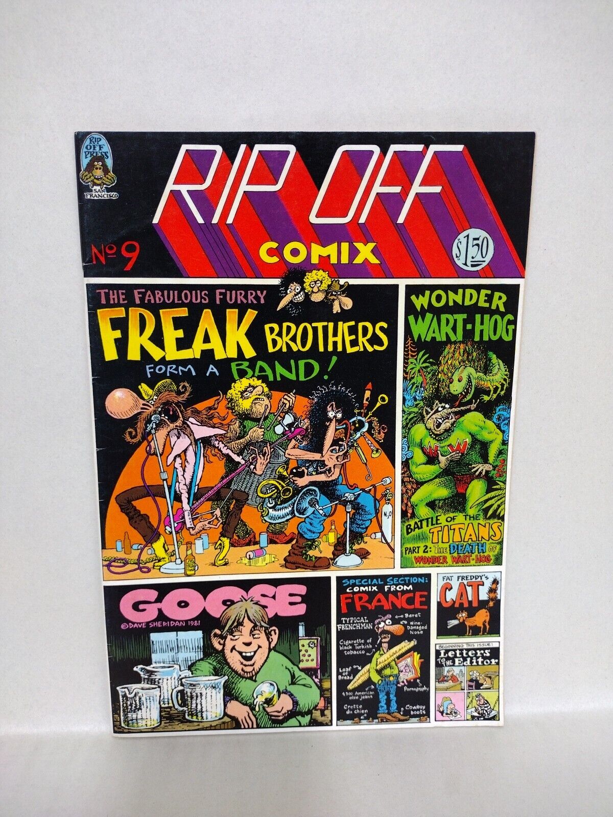 Rip Off Comix (1981) Comic Lot #8 9 Wonder Warthog Freak Bros FN