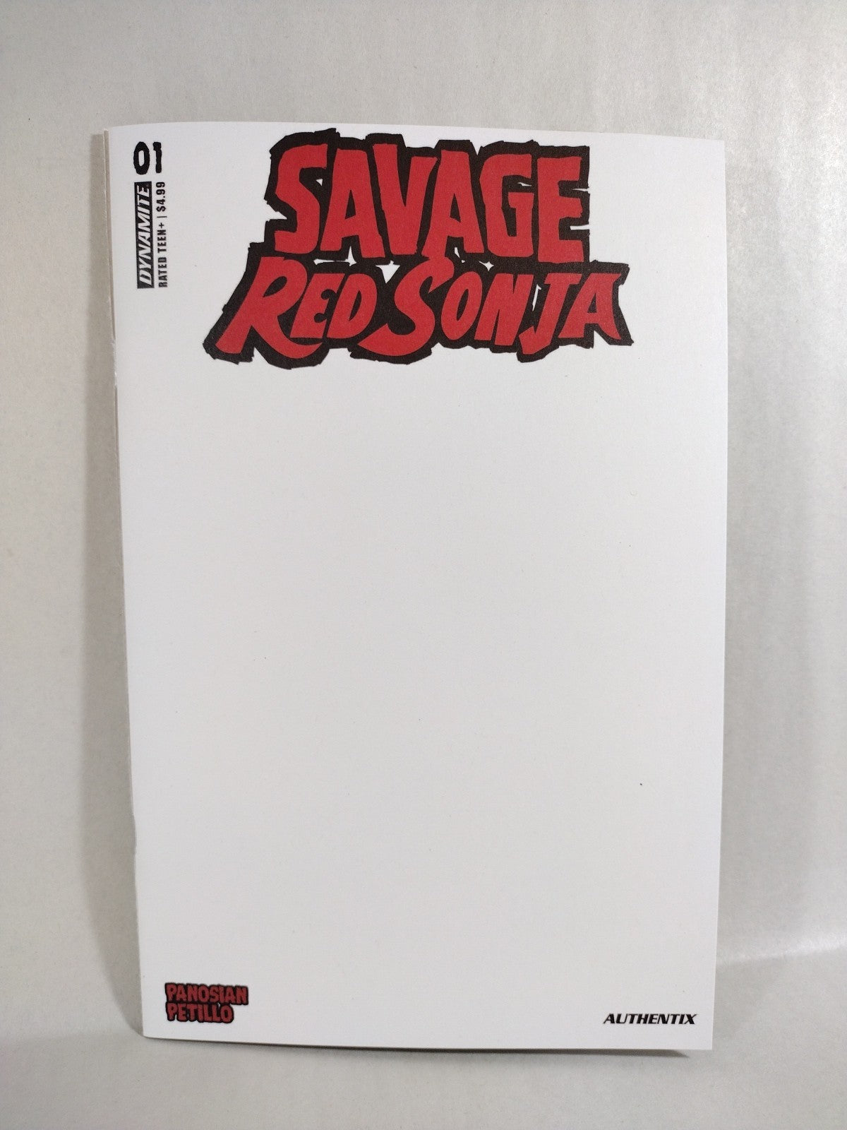 Savage Red Sonja #1 Dynamite Blank Sketch Variant Cover Comic New NM