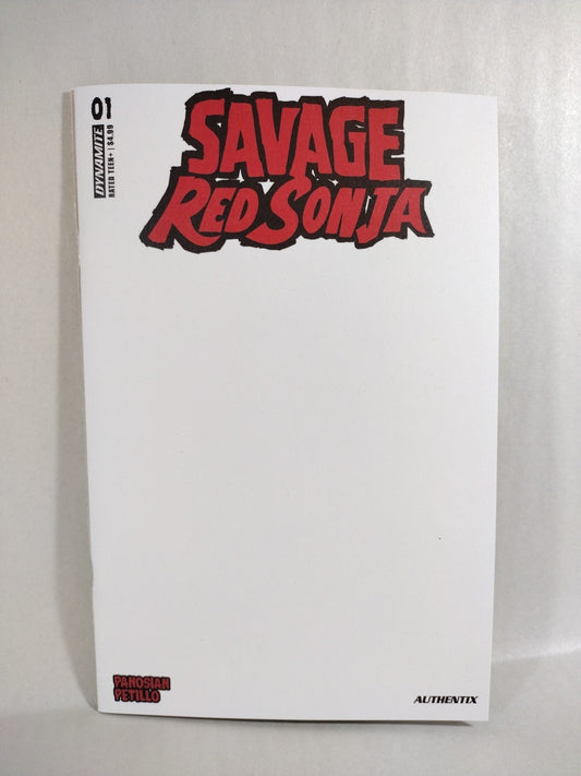 Savage Red Sonja #1 Dynamite Blank Sketch Variant Cover Comic New NM