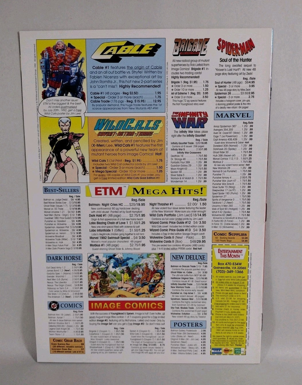 Rare Wizard Magazine (1992) Jim Lee All-Star Fanfest San Diego Padres Giveaway