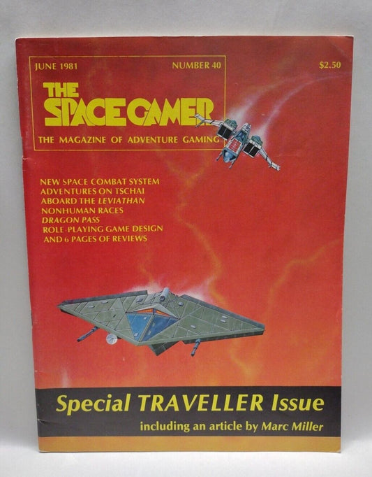 The Space Gamer Magazine #40 (1981) Traveller RPG Issue Leviathan Marc Miller 