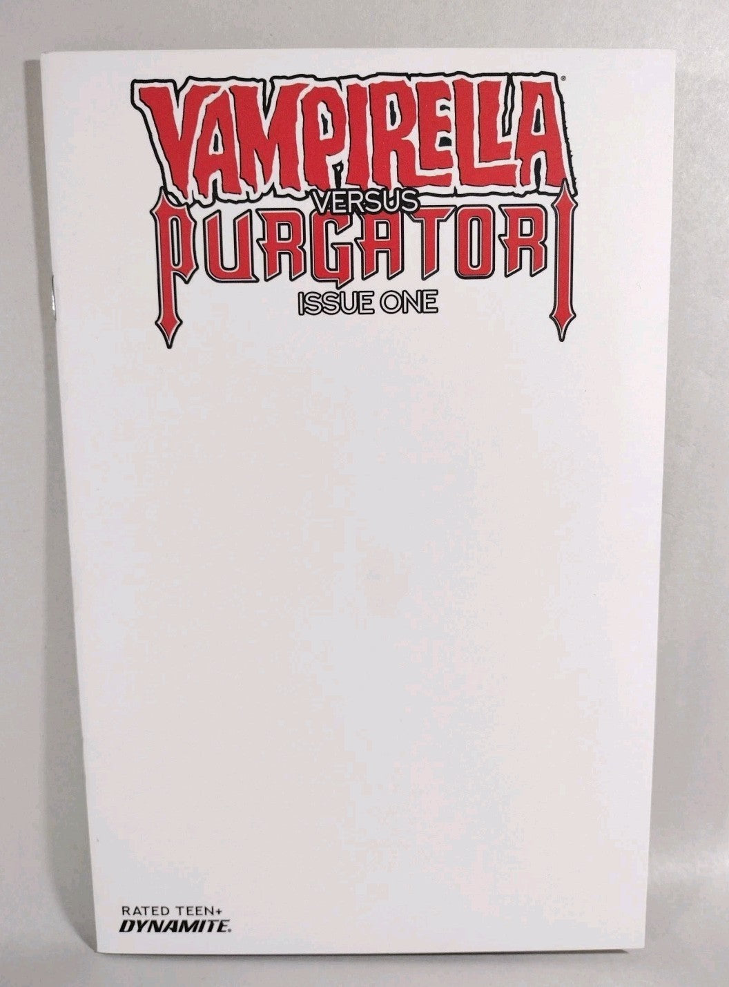 Vampirella Vs Purgatori #1 (2020) Dynamite Comic Blank Sketch Variant Cover NM