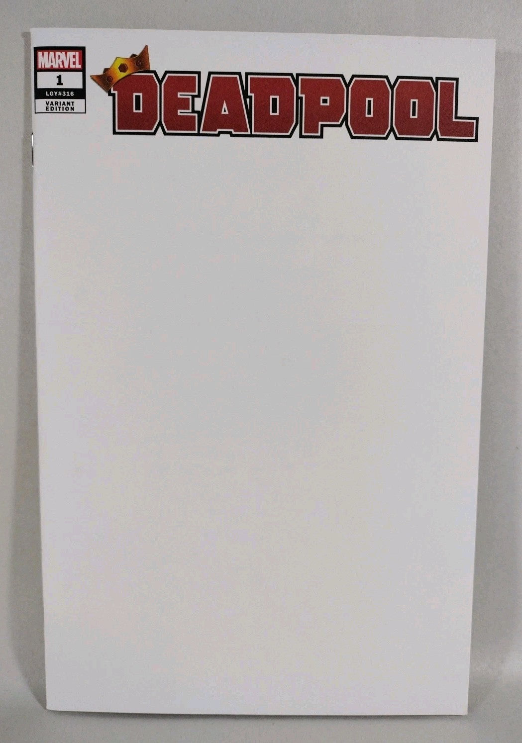 Deadpool #1 (2020) Marvel Comic Blank Sketch Cover LGY 316 NM
