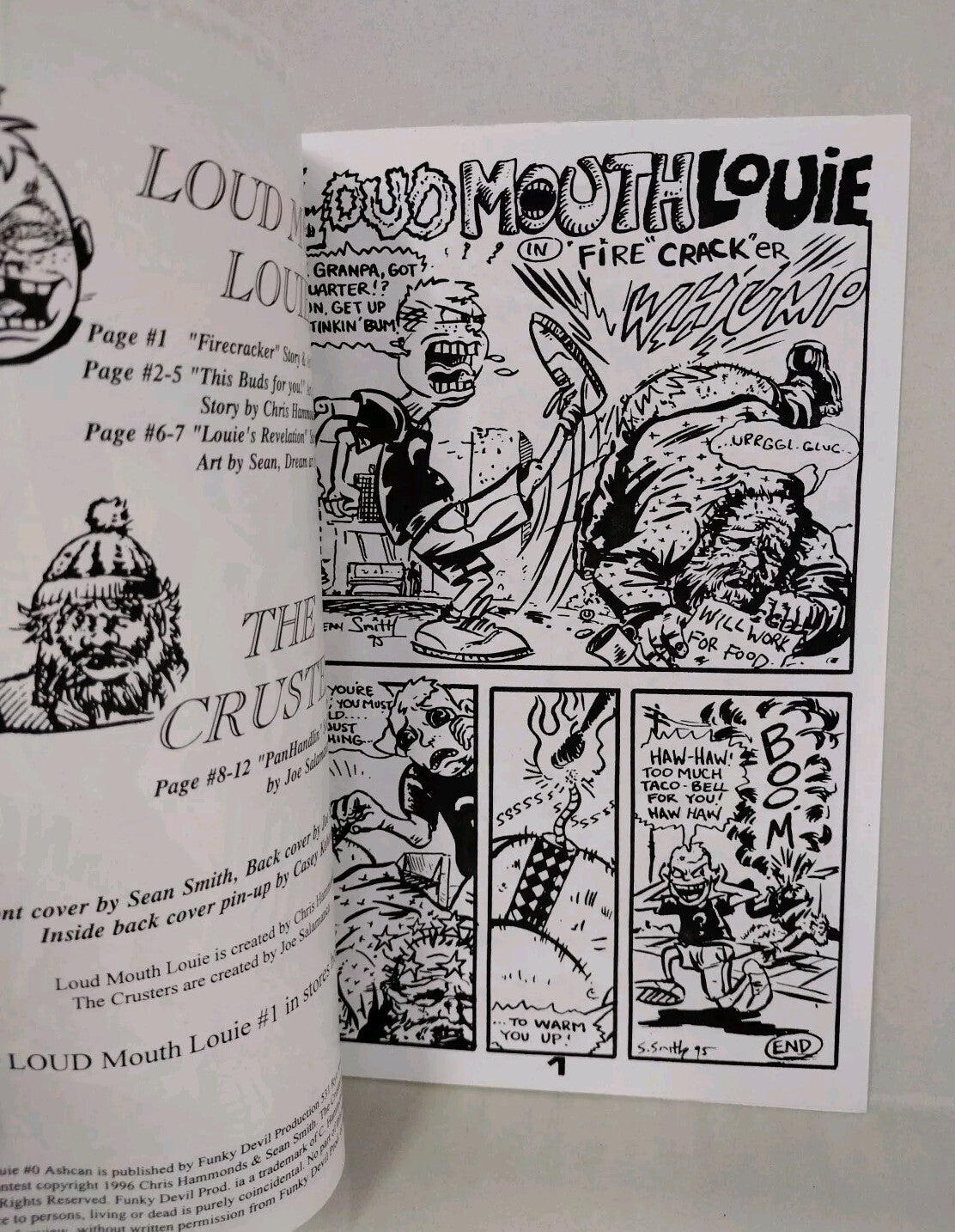 Loud Mouth Louie #0 (1996) Funky Devil Ashcan Underground Comic 1st Appearance 