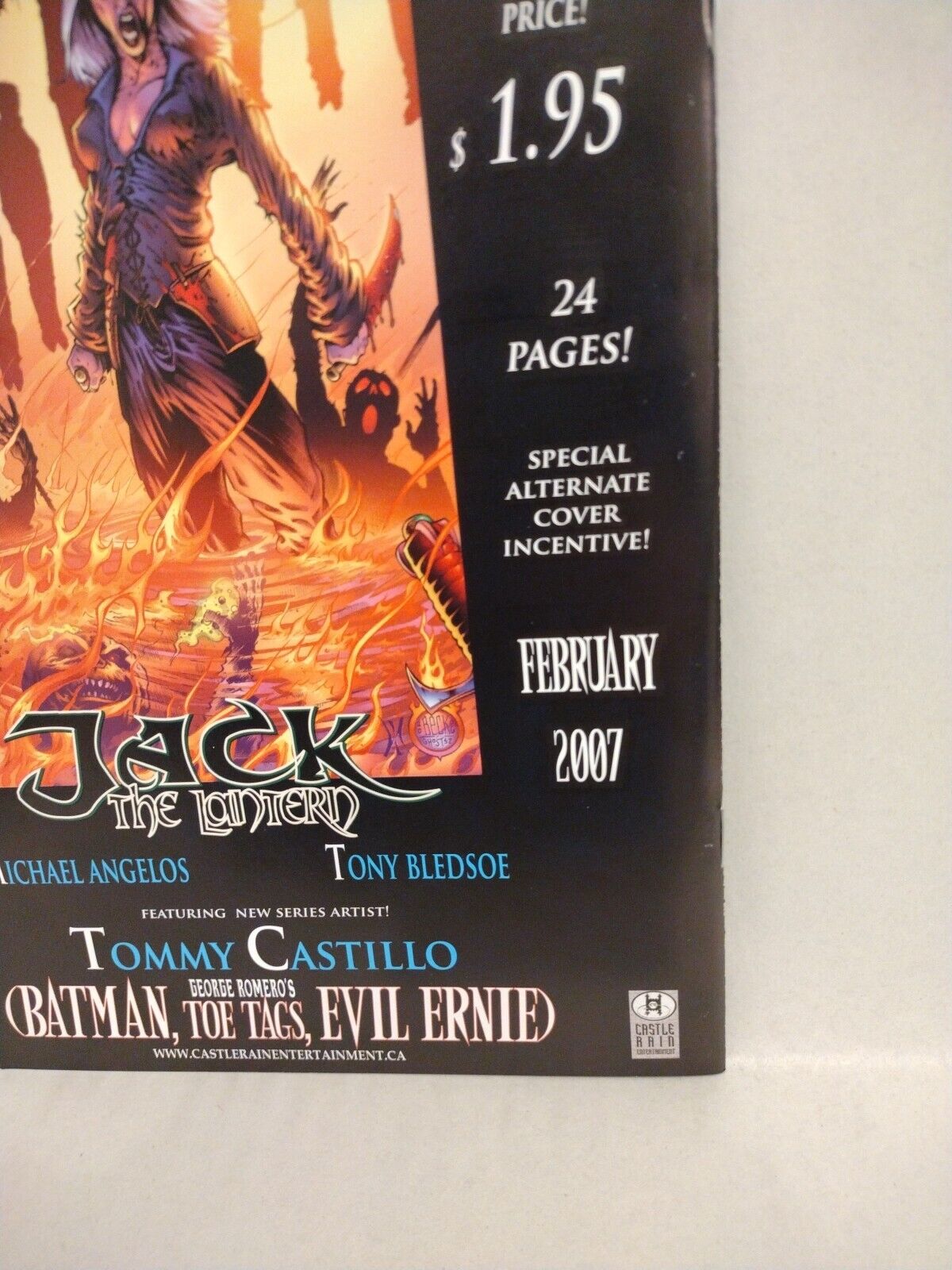 Jack The Lantern: Ghosts #1 (2006) Castle Rain Comic Angelos Tim Vigil Beck NM