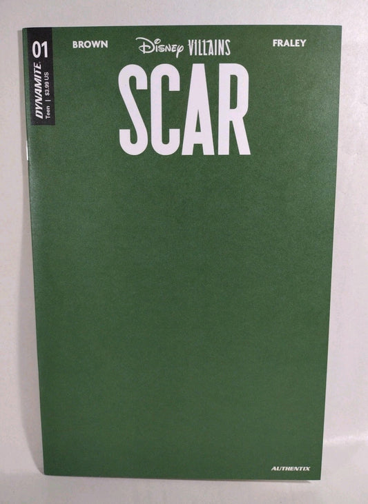Scar #1 (2023) Dynamite Comic Green Blank Sketch Cover New NM