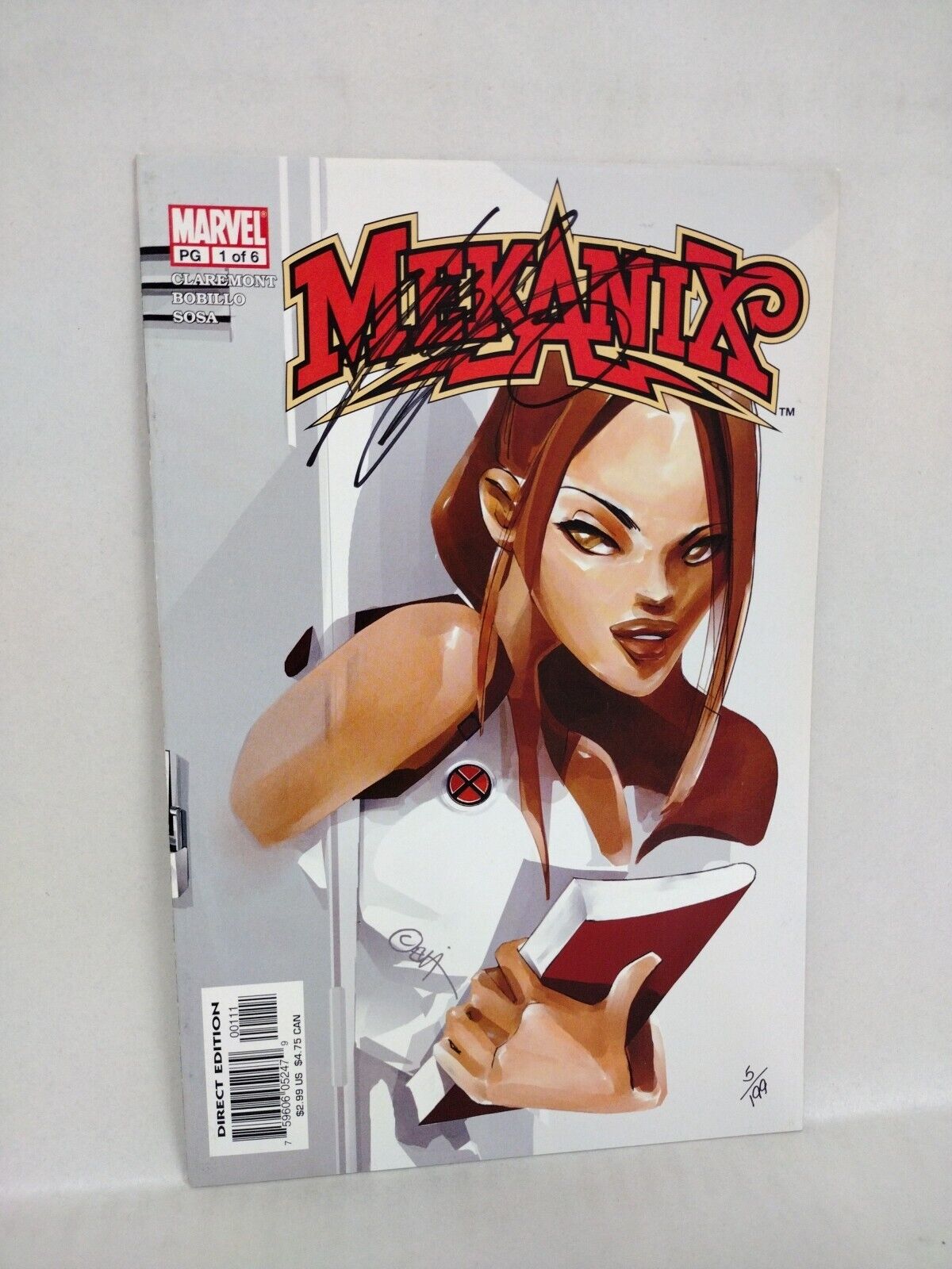 MEKANIX #1 (2002) Marvel Comic Signed Chris Claremont 5/199 Dynamic Forces COA