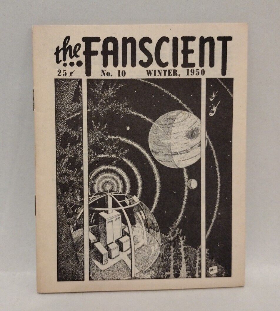 Fanscient #10 (1950) Mini Fanzine Lin Carter D Bruce Barry John Grossman Art