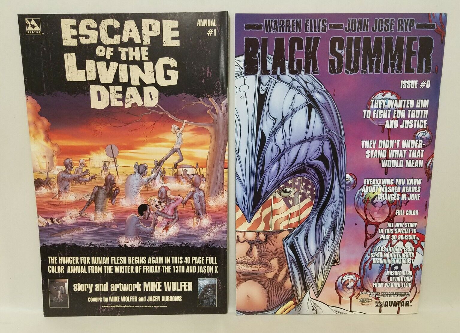 Escape Of The Living Dead Annual Fear Book + Airborne #1 2 3 Complete Comic Set