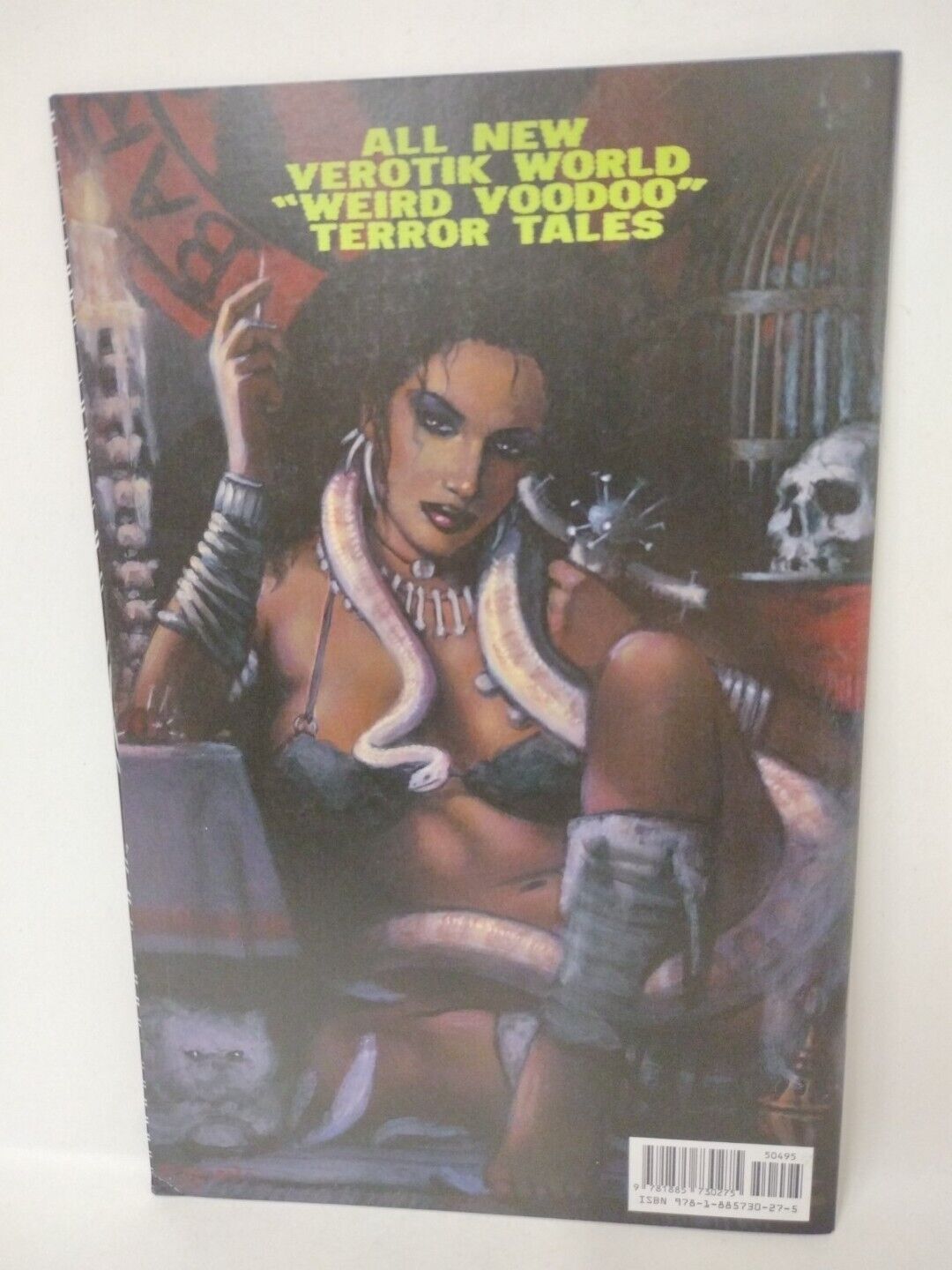 VEROTIK World 4 WEIRD Voodoo Blank Cover w Original Gris Gris Gal Art Dave Castr