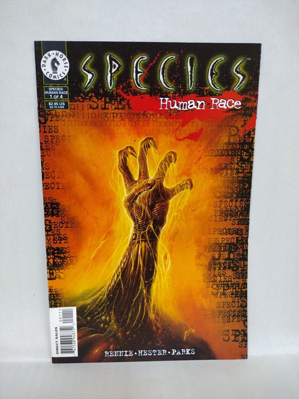 Species (1996) Complete Dark Horse Comic Series #1 2 3 4 Human Race #1 2 3 4