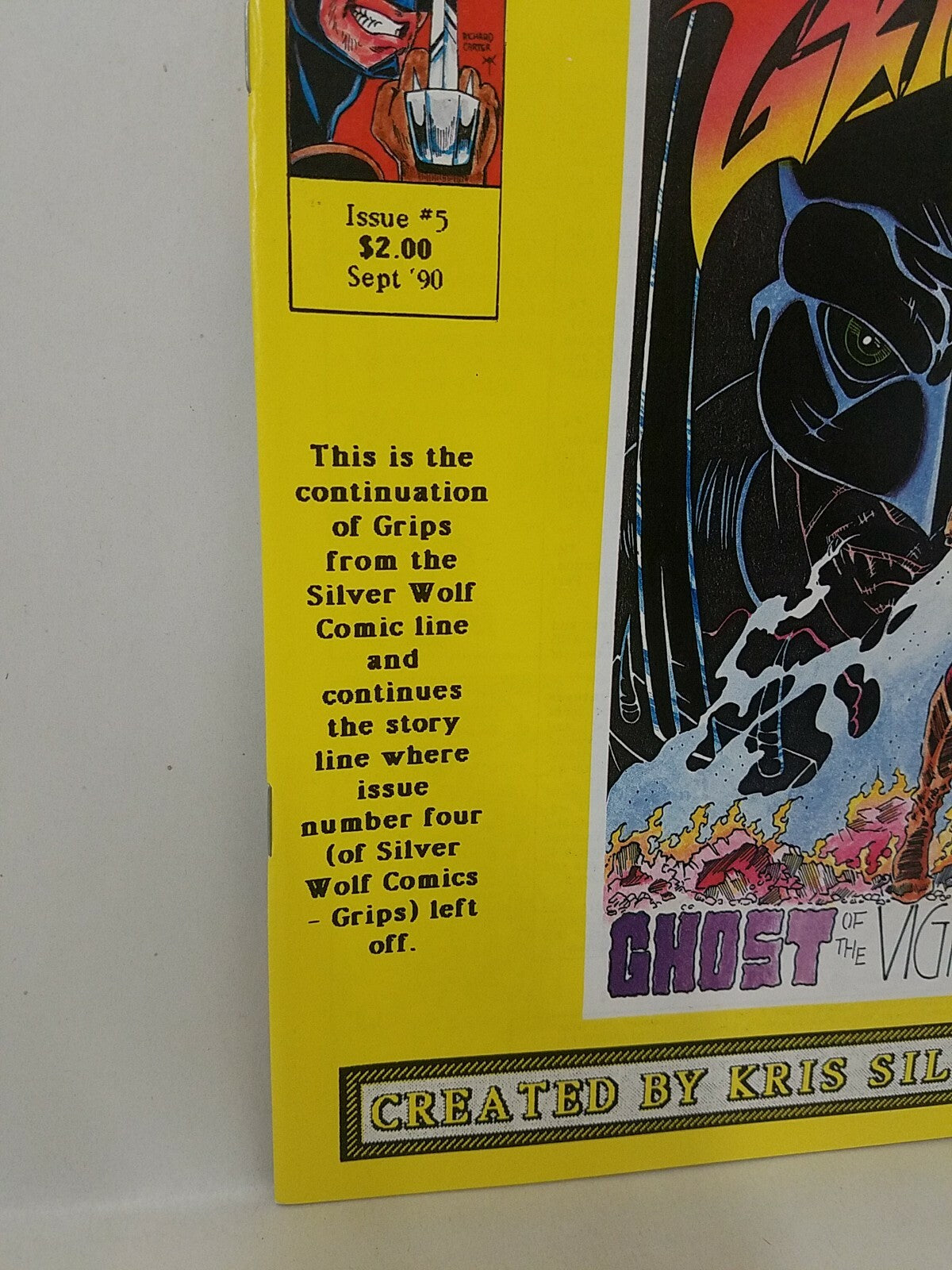 Grips Vol 2 (1990) #5 Greater Mercury Comic Tim Vigil Returns! Key Issue 