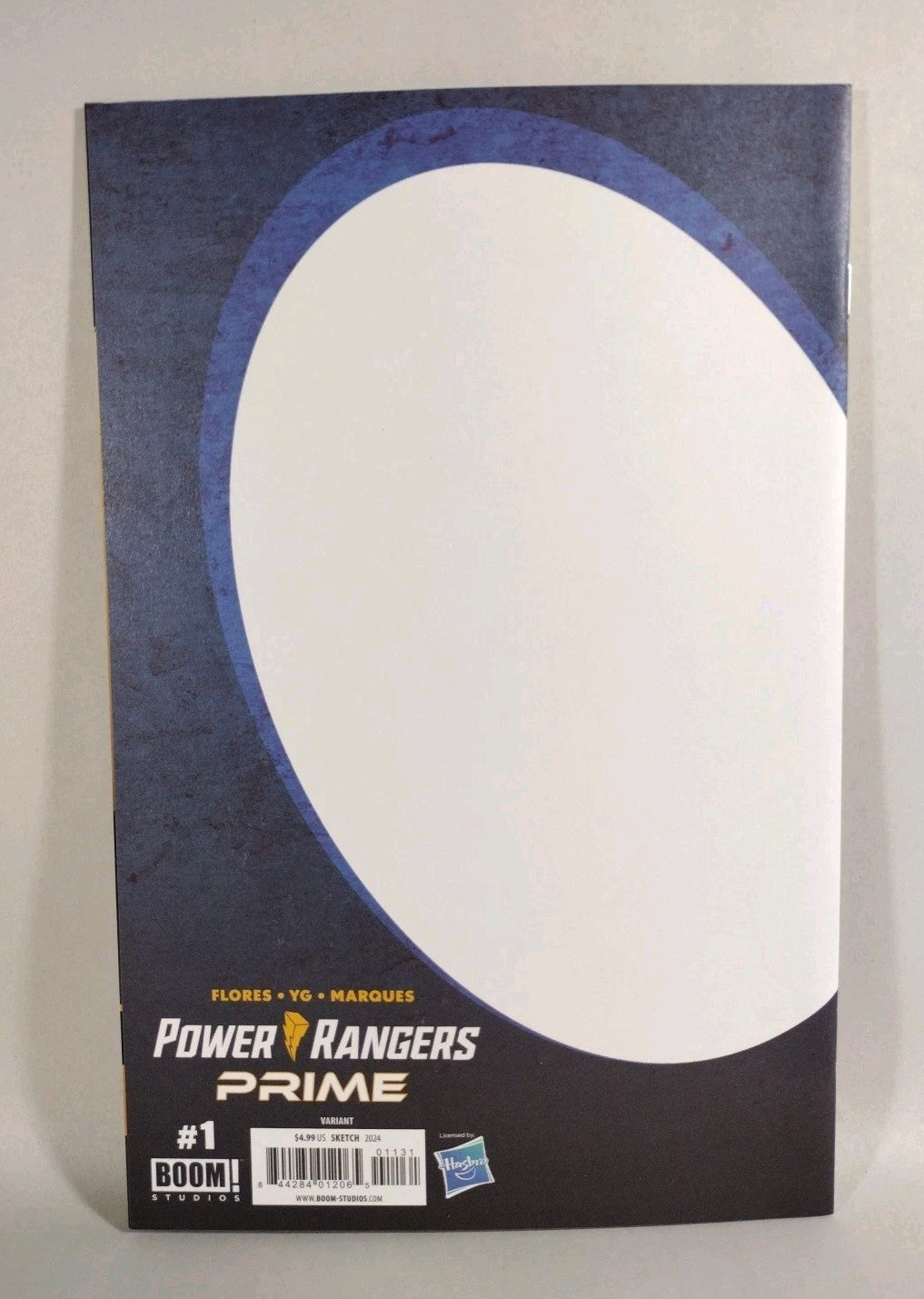 Power Rangers Prime #1 Boom Comic Blank Sketch Variant Cover New NM