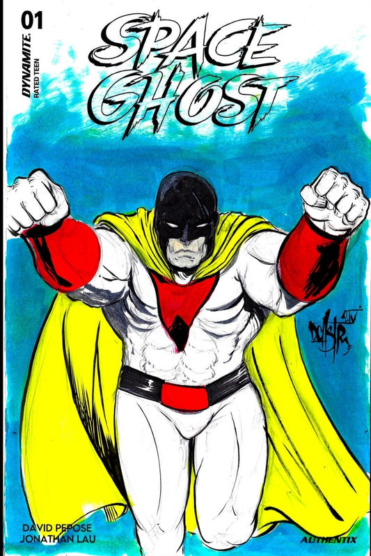Space Ghost #1 (2024) Dynamite Comic Sketch Var Cover W Original Dave Castr Art