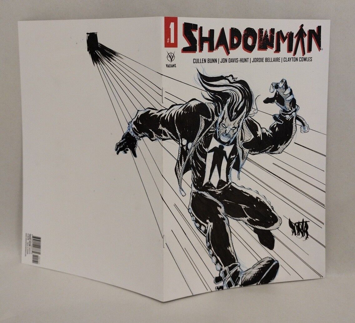 Shadowman #1 (2021) Valiant Blank Sketch Variant Comic W Original Dave Castr Art