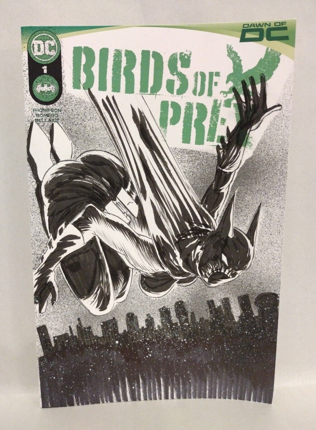 Birds Of Prey 1 (2023) Sketch Variant DC Comic w Original Dave Castr Batgirl Art