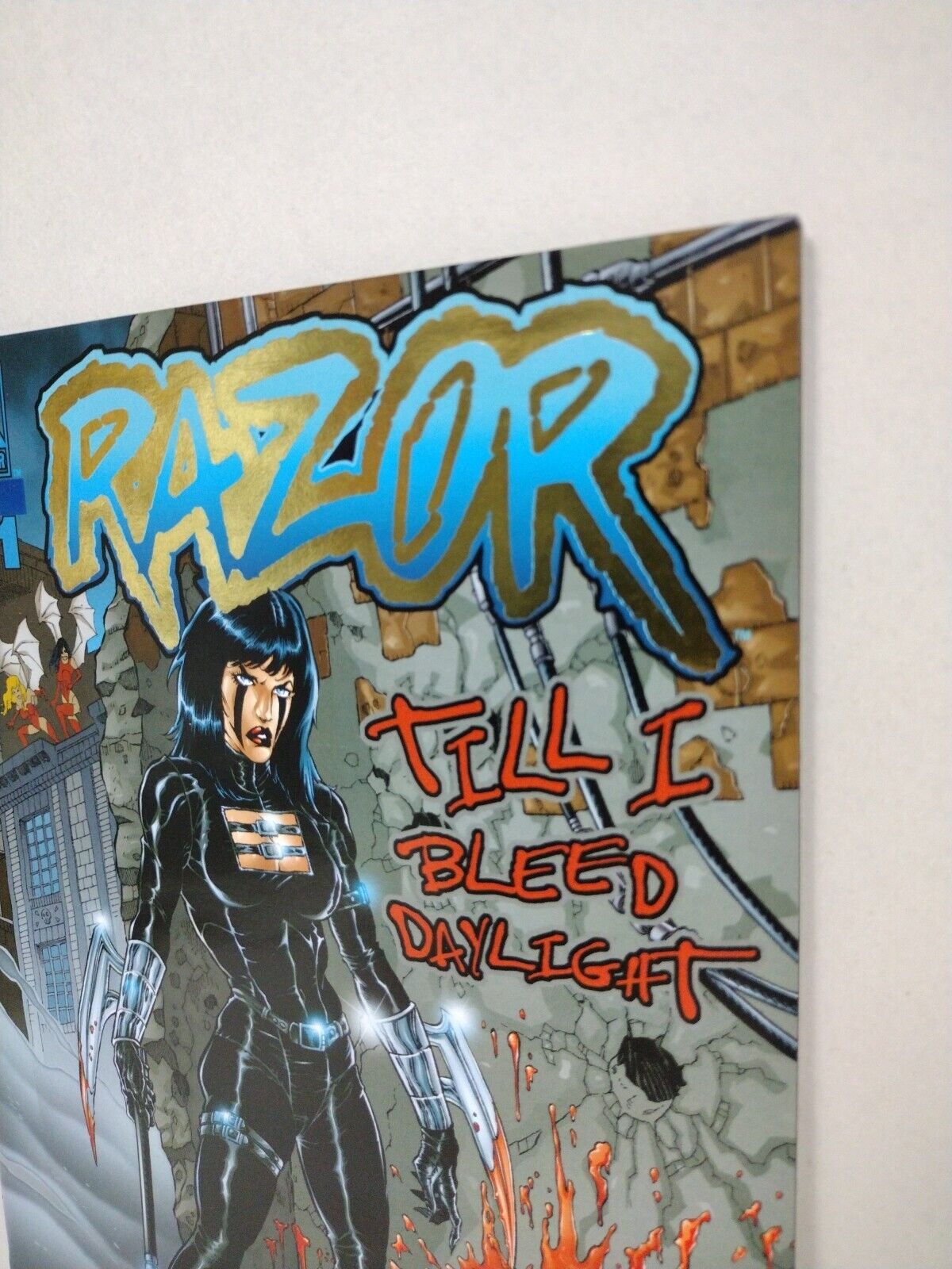 Razor Till I Bleed Daylight #1 Avatar Comic Gold Foil Tim Vigil Variant NM