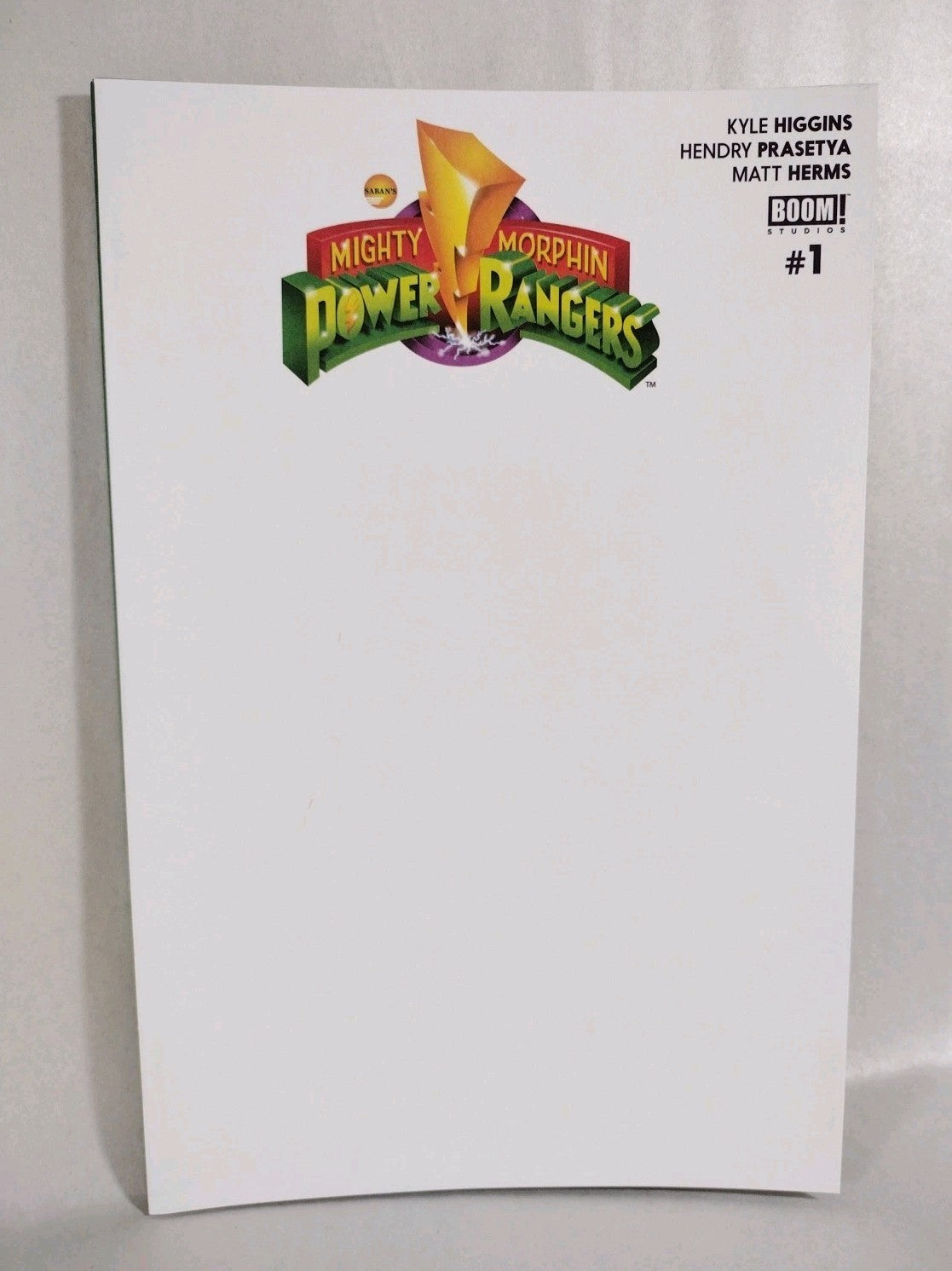 Mighty Morphin Power Rangers #1 (2016) Boom Blank Cover Variant Comic NM