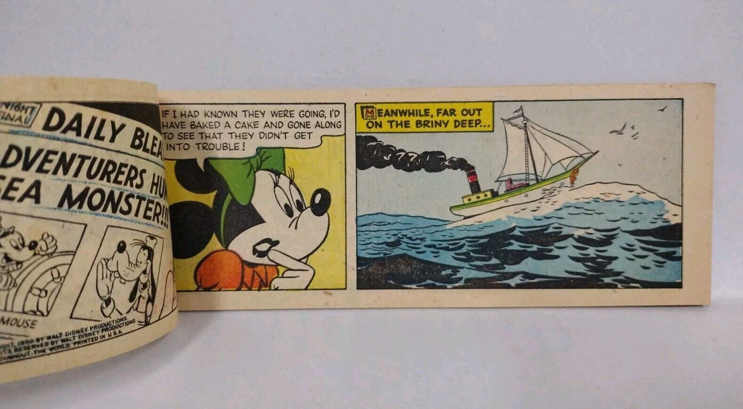 Mickey and the Mystery Sea Monster #B-4 (1950) Disney General Mills Mini Comic