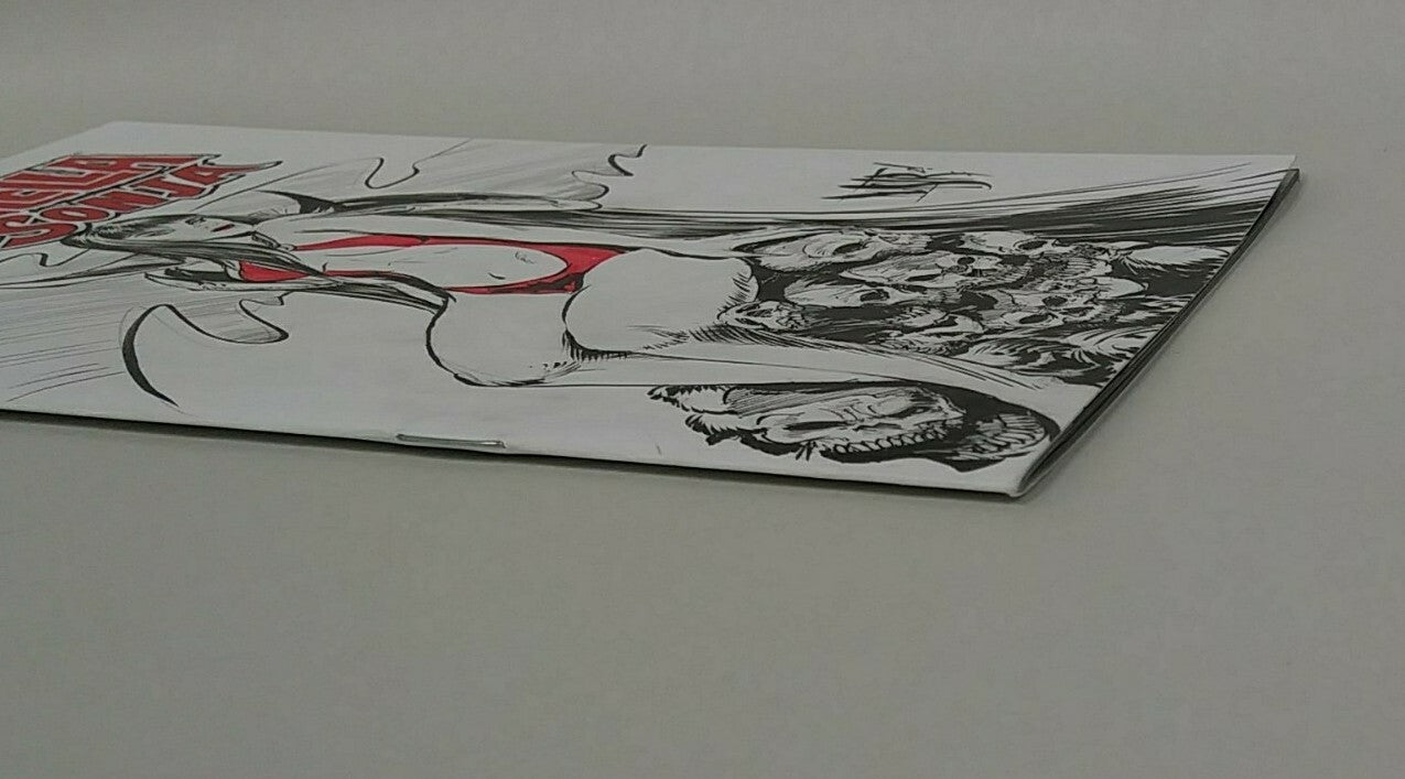 Vampirella Red Sonja #1 (2019) Dynamite Sketch Cover Comic W Original DCastr Art