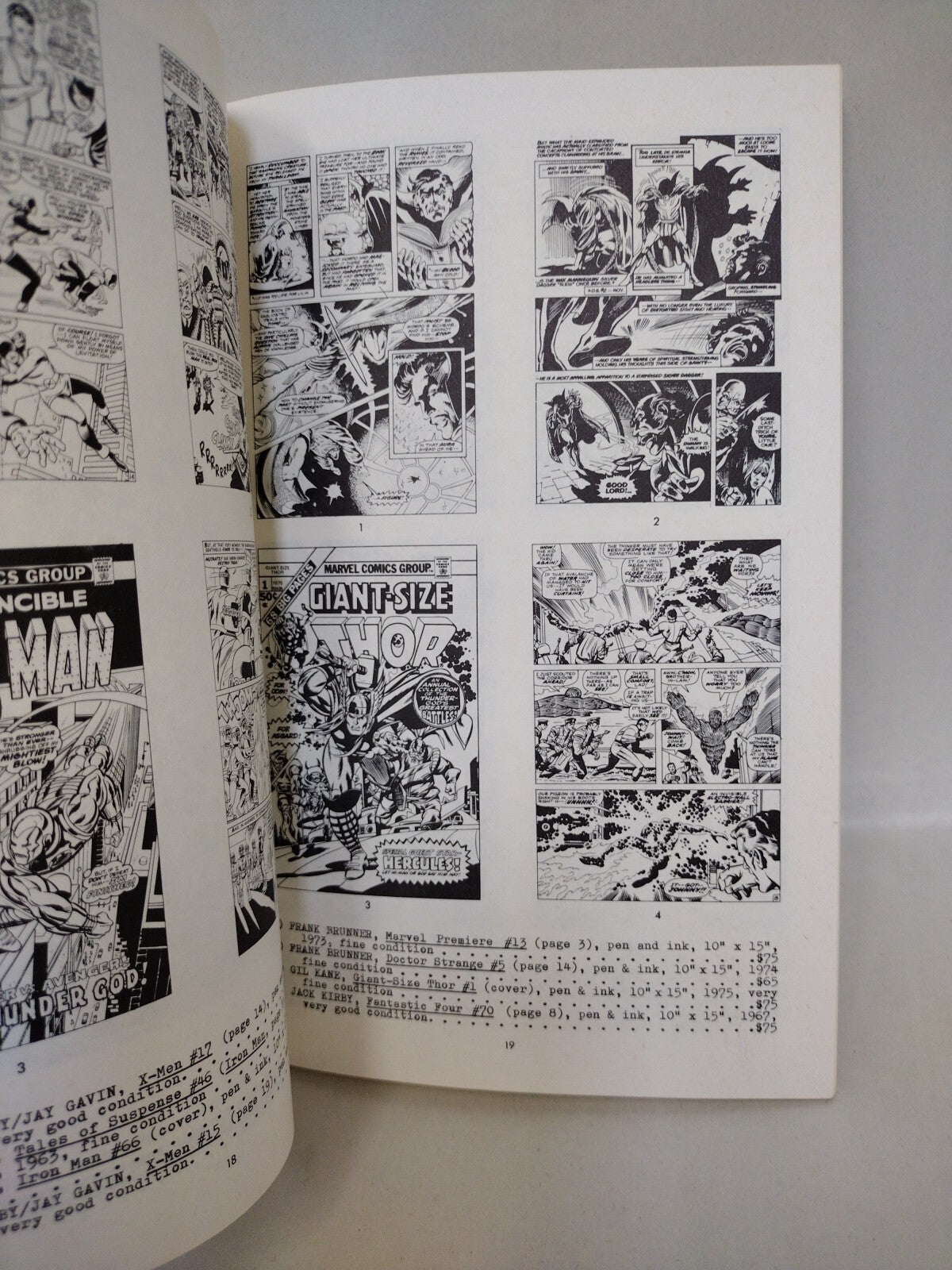 Collectors Showcase #3 (1975) Original Comic Book Art Catalog Jones Bode Cvr