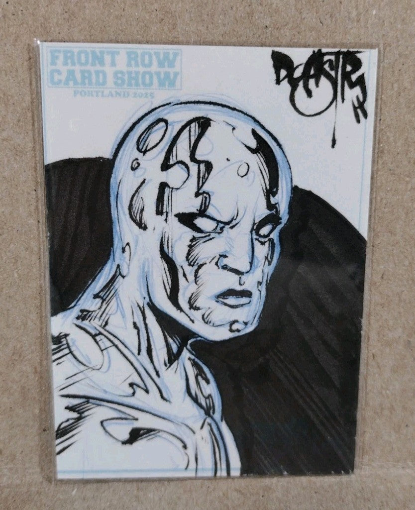 DCastr (2025) Front Row Show Exclusive Sketch Card W Original Silver Surfer Art