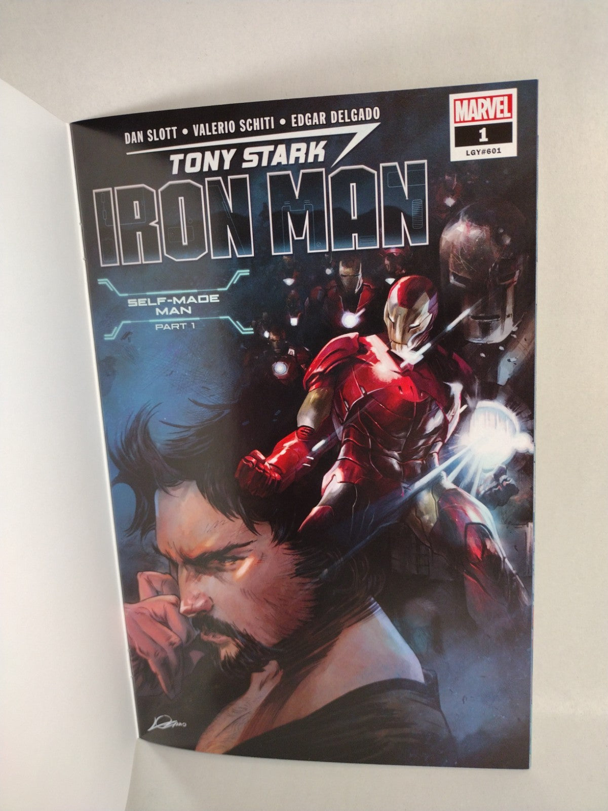 Tony Stark Iron Man #1 (2018) Marvel Comic Blank Sketch Variant Cover Slott NM