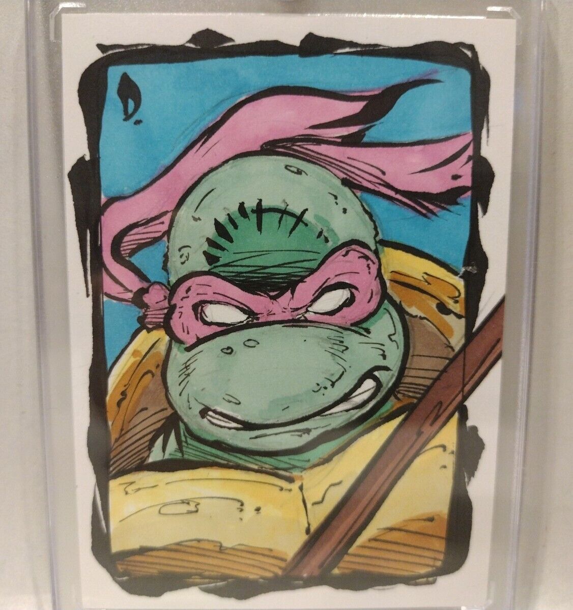 TMNT Cerebus Aardvark (2023) #86 Dave Sim Sketch Card w Original Donatello Art