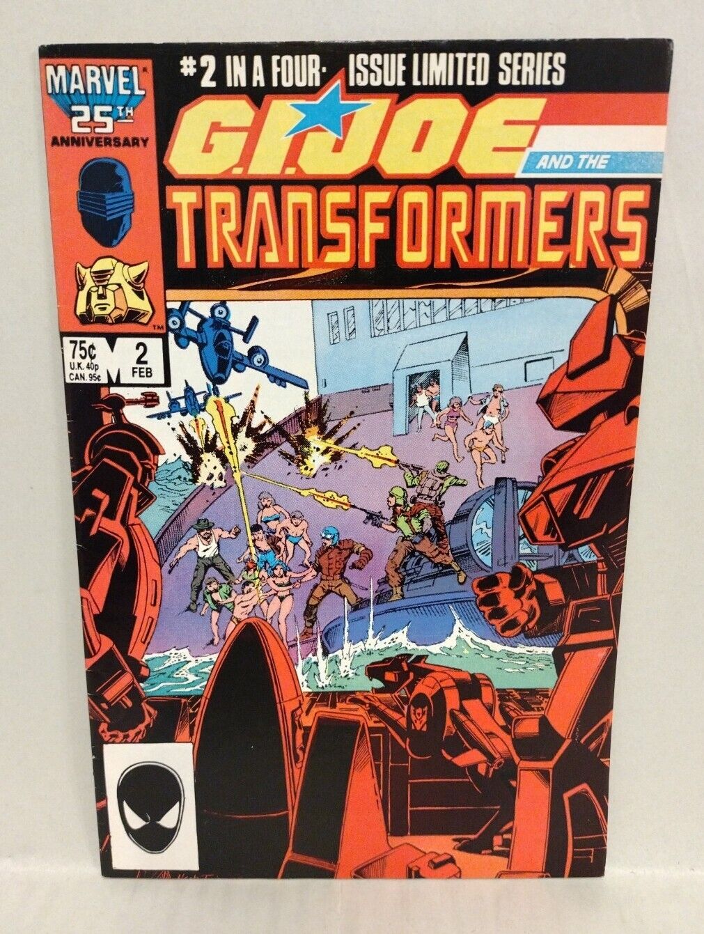 GI Joe Transformers (1987) Marvel Comic Mini-series Lot Set #1 2 3 Herb Trimpe 