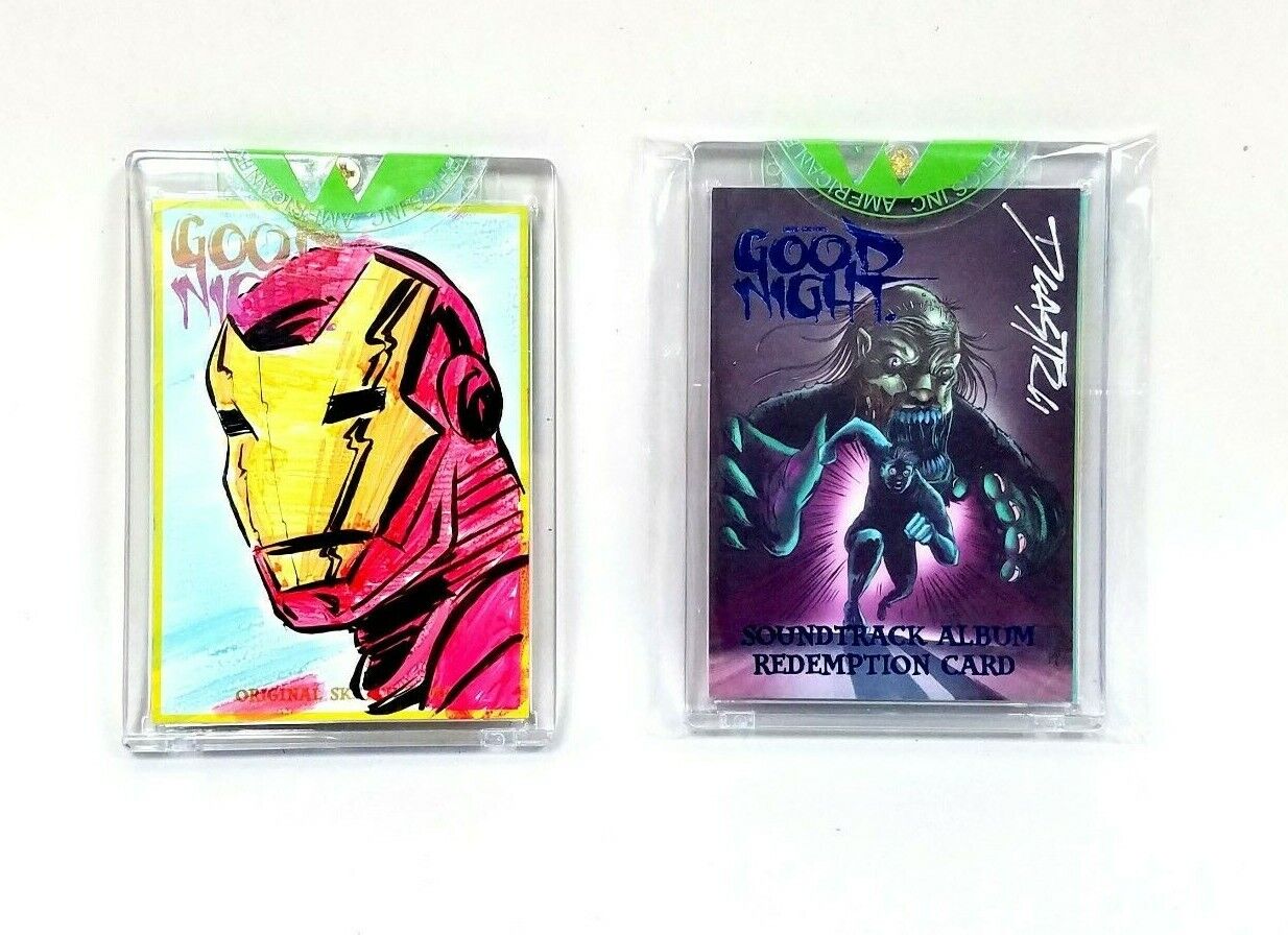 Good Night Sketch Card with Original Drawing + Signed Album Redemption Card