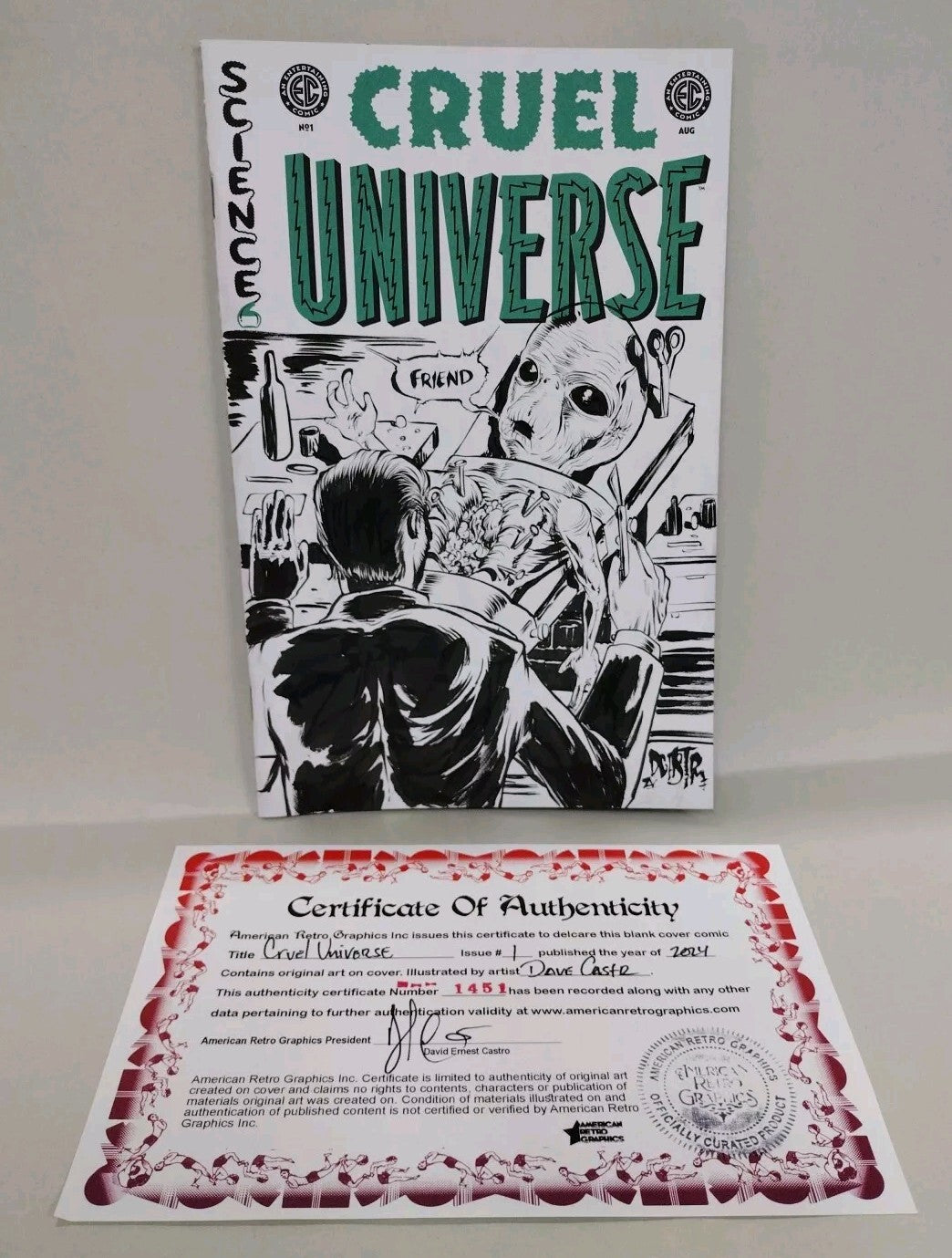 Cruel Universe #1 (2024) Oni EC Comic Sketch Cover Variant W Original DCastr Art