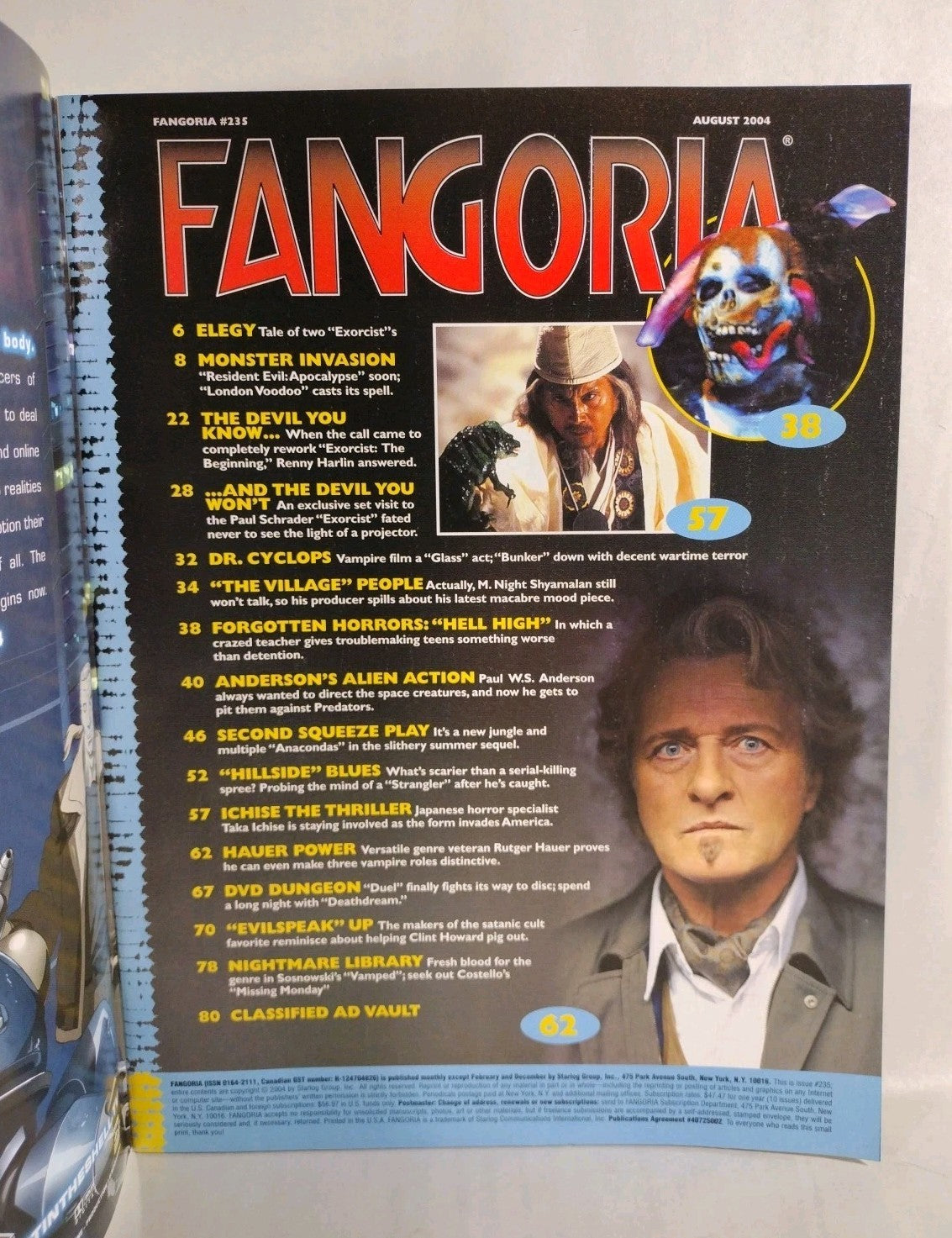 FANGORIA Magazine #235 (2004) Exorcist Beginning Resident Evil Apocalypse NM