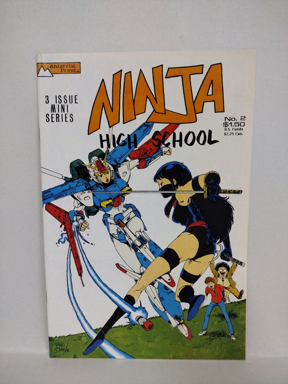 NINJA HIGH SCHOOL 1987 Complete Antarctic Comic Mini Series 1 2 3 1st Appearance