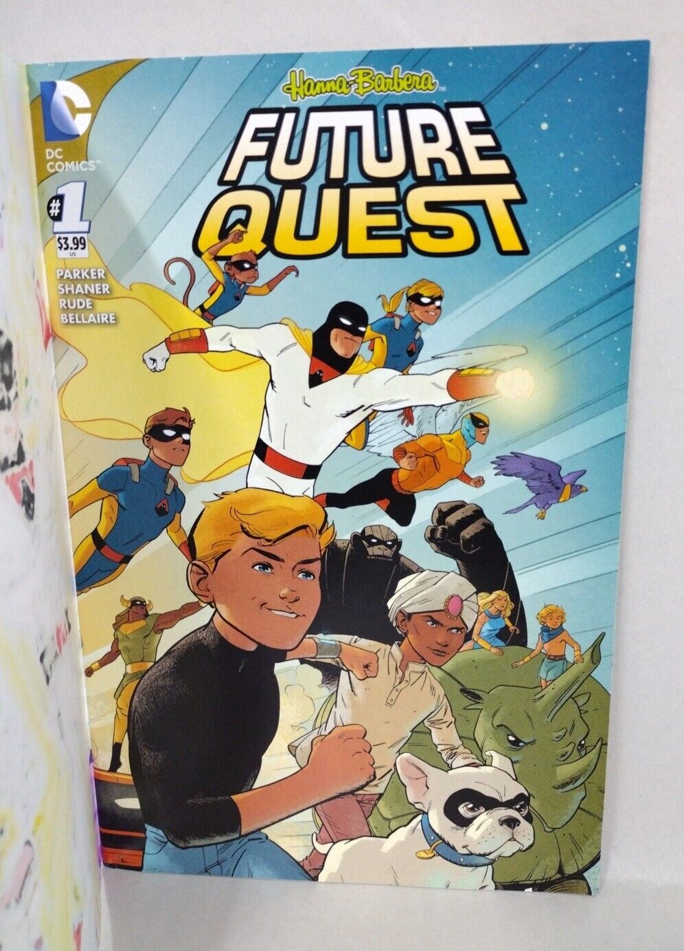 Future Quest #1 (2016) Sketch Variant W Dani J Roesch Original Full Cover Art