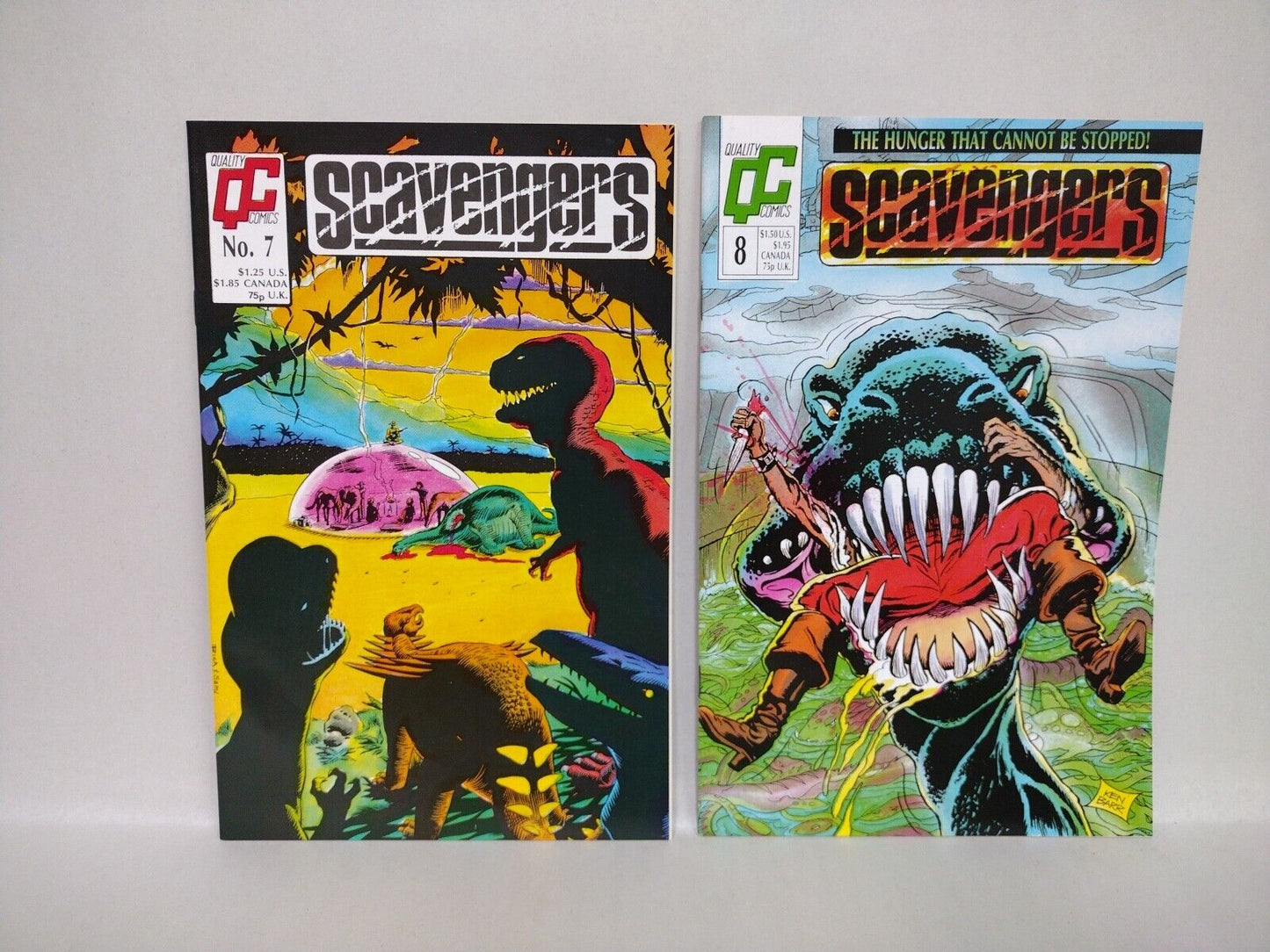 Scavengers (1987) SQP Quality Comic Lot #1 2 3 4 5 6 7 8 Hell Trekers 2000ad