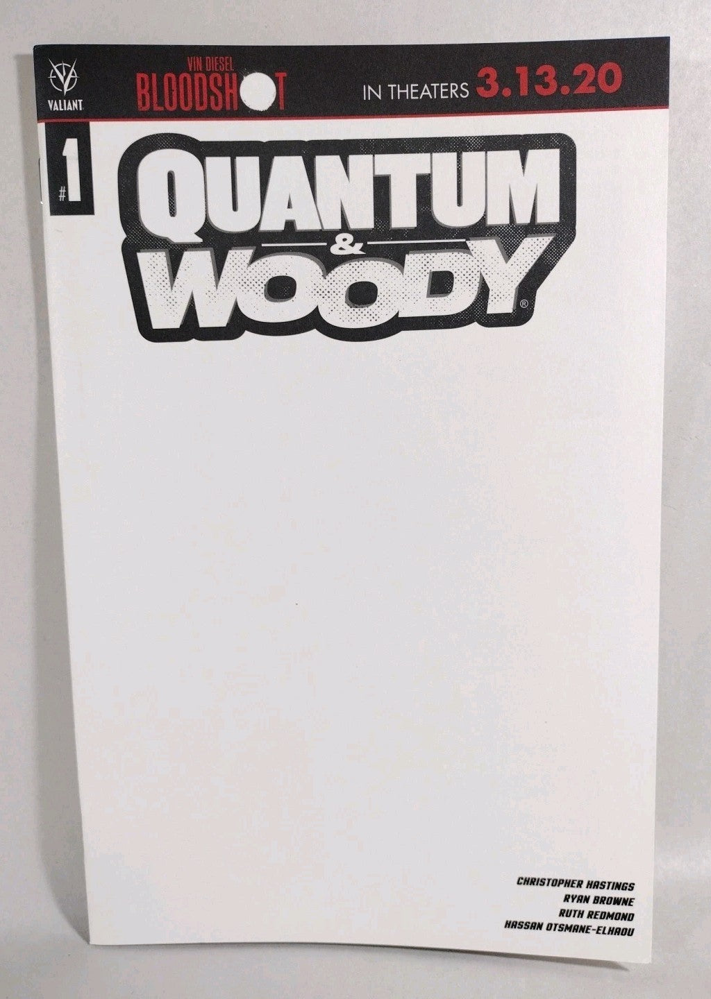 Quantum And Woody #1 (2020) Valiant Blank Sketch Cover Comic New NM