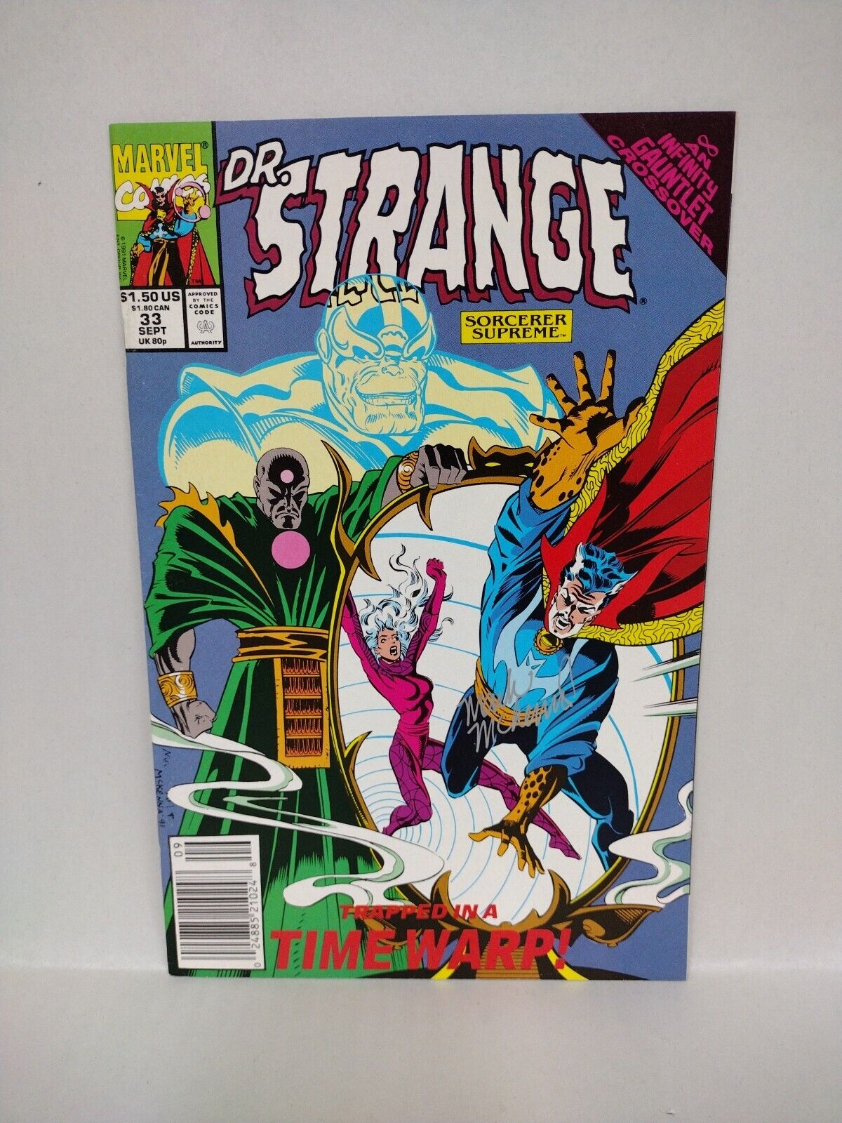 Doctor Strange #32 33 (1991) Marvel Comic Signed By Mark McKenna W COA